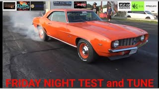 COPO Camaro and so much more Friday night test and tune at St Thomas Dragway 72624 [upl. by Tomchay741]