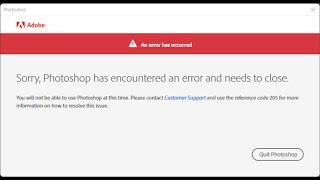 Photoshop Opening Errors Solution [upl. by Stutsman153]