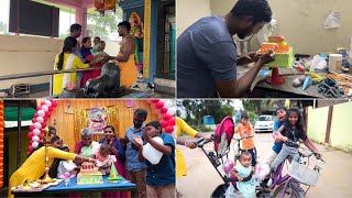 Ammu Kuttys 1st Birthday Vlog  இப்படித்தான் போச்சு முதல் Birthday  Abi [upl. by Marcel]