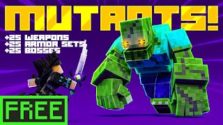 Mutant Creatures FREE Addon MCPE Bedrock Minecraft [upl. by Quenna]