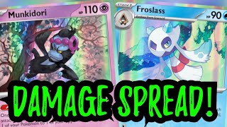 Froslass Munkidori DAMAGE SPREAD Twilight Masquerade Pokemon TCG Live [upl. by Corene]