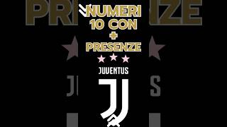 JUVE I Numeri 10 con  PRESENZE juventus juve nextgen seriea calcio championsleague top5 [upl. by Steere]