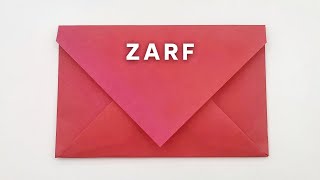 Origami Zarf Yapımı Kağıttan Kolay Mektup Zarfı Nasıl Yapılır [upl. by Couq136]