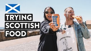 A Day Of Scottish Food In Fife  Anstruther Fish Bar  Scotland DIY Food Tour [upl. by Gadmon]