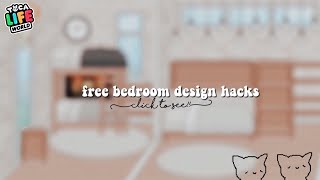 FREE Bedroom build design In Toca World [upl. by Agneta]