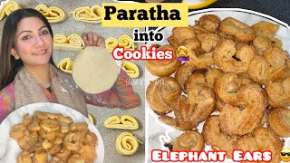 PARATHY SY YE B BAAN SKTA HAI  EASY FRENCH HEART COOKIES WITH FROZEN PARATHA  PARATHA BISCUITS [upl. by Enimsay]