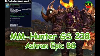 WoW Shadowlands S4  MMHunter GS 238 Ashran Epic BG  NCS Music [upl. by Nedyrb]