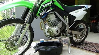 Dirt bike oil change [upl. by Adnihc]