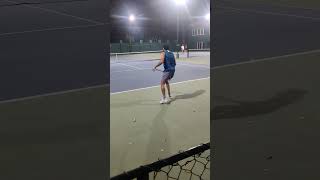 Scampering to no avail movement retrieving defense tennismatch [upl. by Mitran]