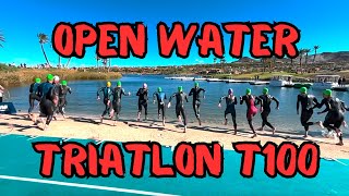 Vlog  open water  T100Triathlon [upl. by Alletneuq416]