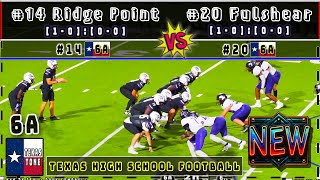 14 Ridge Point vs 20 Fulshear Football  4K FULL GAME [upl. by Beckman]