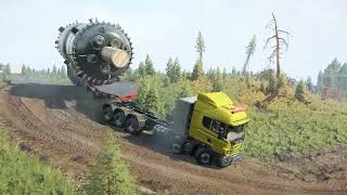 SnowRunner  GGMS Arctos 10x64 With Oil Tank Semi Trailer [upl. by Adnauqal739]