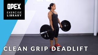 Clean Grip Deadlift  OPEX Exercise Library [upl. by Aiyt]