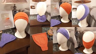 Knitting 5 In 1 Earwarmer  Headband  CapMask In Hindi Requested Video For all Ages amp Girlsboys [upl. by Phio]