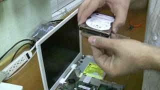 iBook G4 14in Hard Drive Replacement [upl. by Jelena]