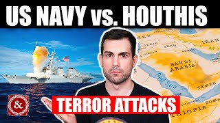 US Navy Deployed Against Houthi Attacks in Red Sea [upl. by Redienhcs]