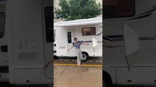 RV meets rainy day camping caravan raining [upl. by Noloc]