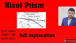 Nicol prism  lecture 9  BSc physics [upl. by Asirahc]