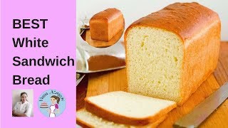 The Best White Sandwich Bread Recipe  Baking a bread from scratch [upl. by Yle]