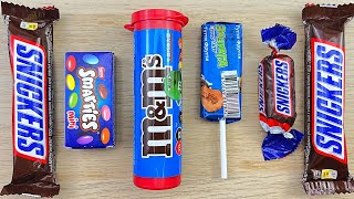 ASMR Most Popular Candys  some lots of colorful rainbow lollipop candy  unpacking chocolate eat [upl. by Aniweta]