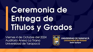 Ceremonia de Titulación  4 de octubre del 2024 [upl. by Ahsinrad841]