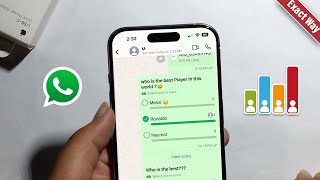 How To Create a Poll In WhatsApp 2024 New Way [upl. by Orofselet]