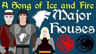 A Song of Ice and Fire Major Houses of Westeros  House Targaryen  House Stark [upl. by Aiht]