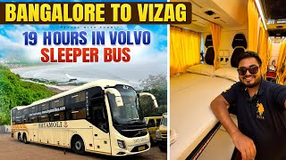 BENGALURU to VIZAG in VOLVO Bus  19 Hours in LUXURY Sleeper Bus  Vizag Short Tour [upl. by Trey]