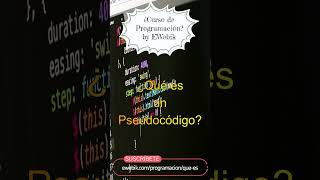 ⚡ ¿Qué es el Pseudocódigo  Curso Básico de Programación Para Principiantes en Español 2023 [upl. by Grefer]