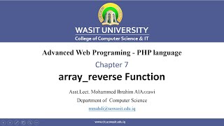 59 array reverse Function [upl. by Mozza]