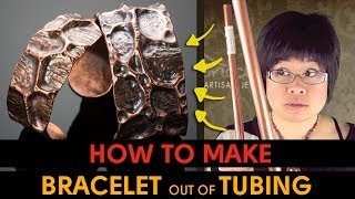 How to Make Bracelet out of Copper Pipe Tubing  WATCH amp LEARN 2 [upl. by Turne938]