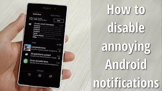 How To Disable Annoying Android Notifications [upl. by Keisling]