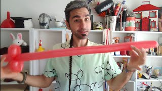 How to Make a Balloon Sword  Balondan Kılıç Yapımı  Şekilli Sosis Balon Eğitimi 2 [upl. by Wasson]