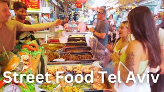 Street Food Tour of Tel Aviv  INSANELY DELICIOUS Middle Eastern Market Delights [upl. by Hedvige]