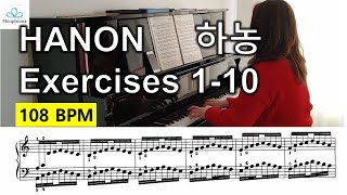 Hanon Exercises No110 108BPM [upl. by Nerrad]