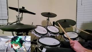 Boku no Hero Academia Season 5 OP【僕のヒーローアカデミア】【No1】 by DISH  Drum Cover [upl. by Eltotsira]