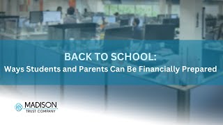 Back to School Ways Students and Parents Can Be Financially Prepared [upl. by Cullen]