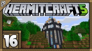 🐚 Hermitcraft 5  Lets Play Minecraft Survival  The Surface Entrance Of The Grand Base 16 [upl. by Ynove889]