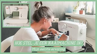 Naaimachine instellen ★ Spoeltje maken inrijgen ★ Mijn avonturen met Singer 1 ★ Things2Inspire [upl. by Atinuhs]