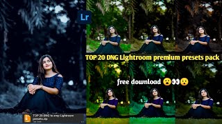 TOP 20 DNG Lightroom premium presets pack Lightroom Mobile Presets free new 2024 [upl. by Zedekiah]