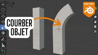 Comment courber un objet sur Blender   Simple Deform Modifier [upl. by Rafa449]