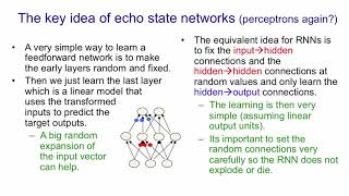 38 Echo State Networks 9 min [upl. by Adigirb]