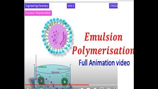 Animated Emulsion polymerisation Polymerisation techniquesEngineering Chemistry1 CY6151 Notes [upl. by Llehsar]