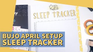 Winnie the Pooh Sleep Tracker in My April Bullet Journal  Classic Happy Planner [upl. by Sapphire]