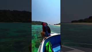 Snorkeling trip in Koh Lanta shorts travel thailand [upl. by Anelhtak474]