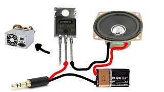 Audio Amplifier Circuit Use D13007k 1 Transistor  By Et Electronics amp Electric [upl. by Hanson]