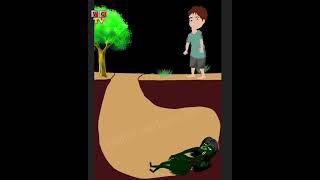 भूत ने बच्चे को खा लिया  bhoot wala cartoon shorts video cartoon [upl. by Ecirtaed]