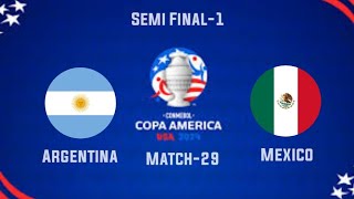 Argentina vs Mexico Copa America 2024 Match29 Semi Final1 Fts Gameplay copaamerica football [upl. by Randa]