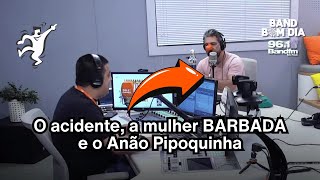 O acidente do PALHAÇO Bri bri bri bró bró bró e mulher barbada  Band Bom Dia [upl. by Orford]