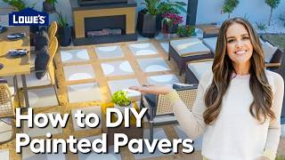 How to DIY Custom Painted Pavers  The Weekender Essentials [upl. by Caro741]